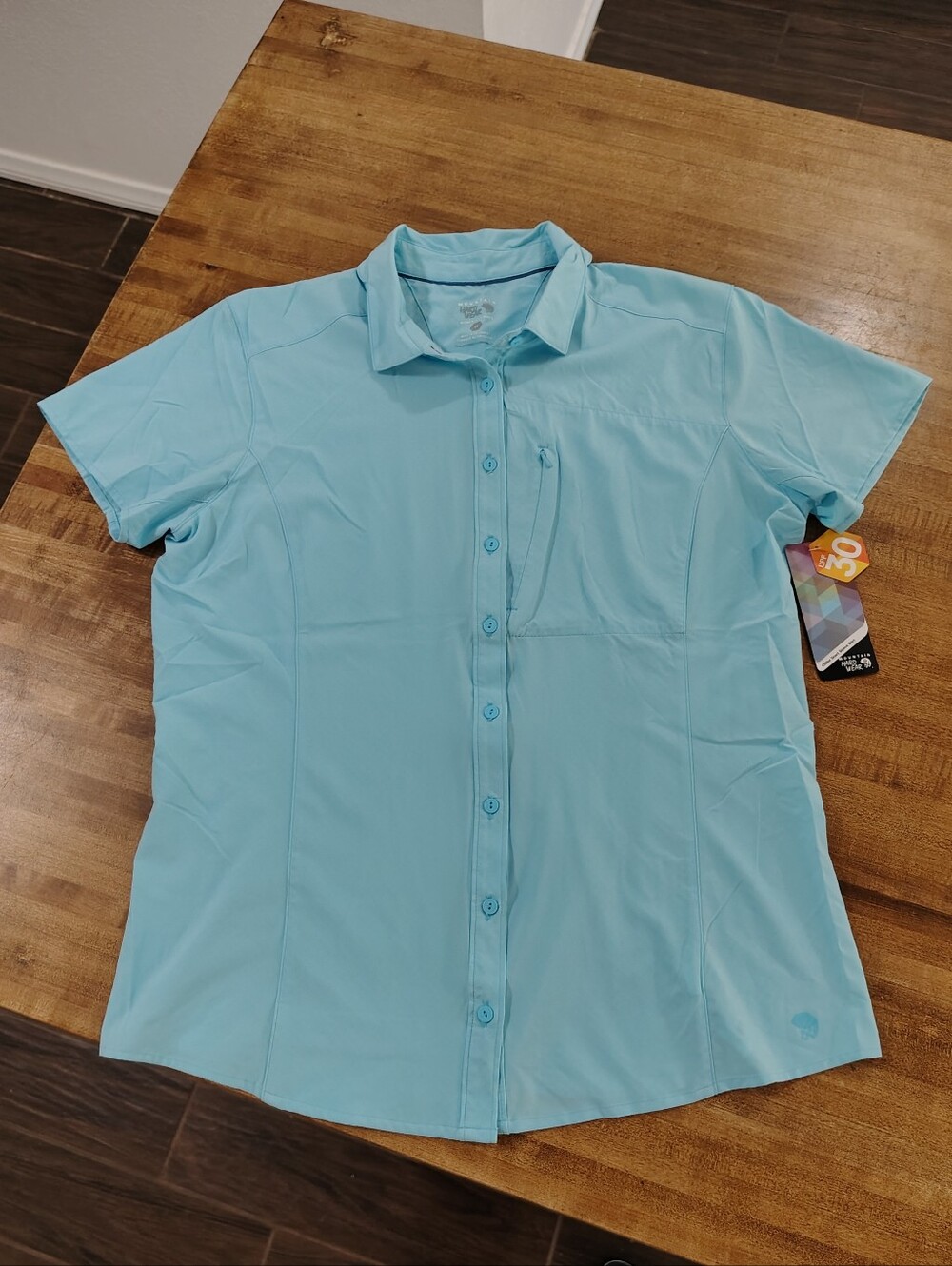 MOUNTAIN HARD WEAR Outdoors Hiking Walking Chiller Short Sleeve Shirt NWT